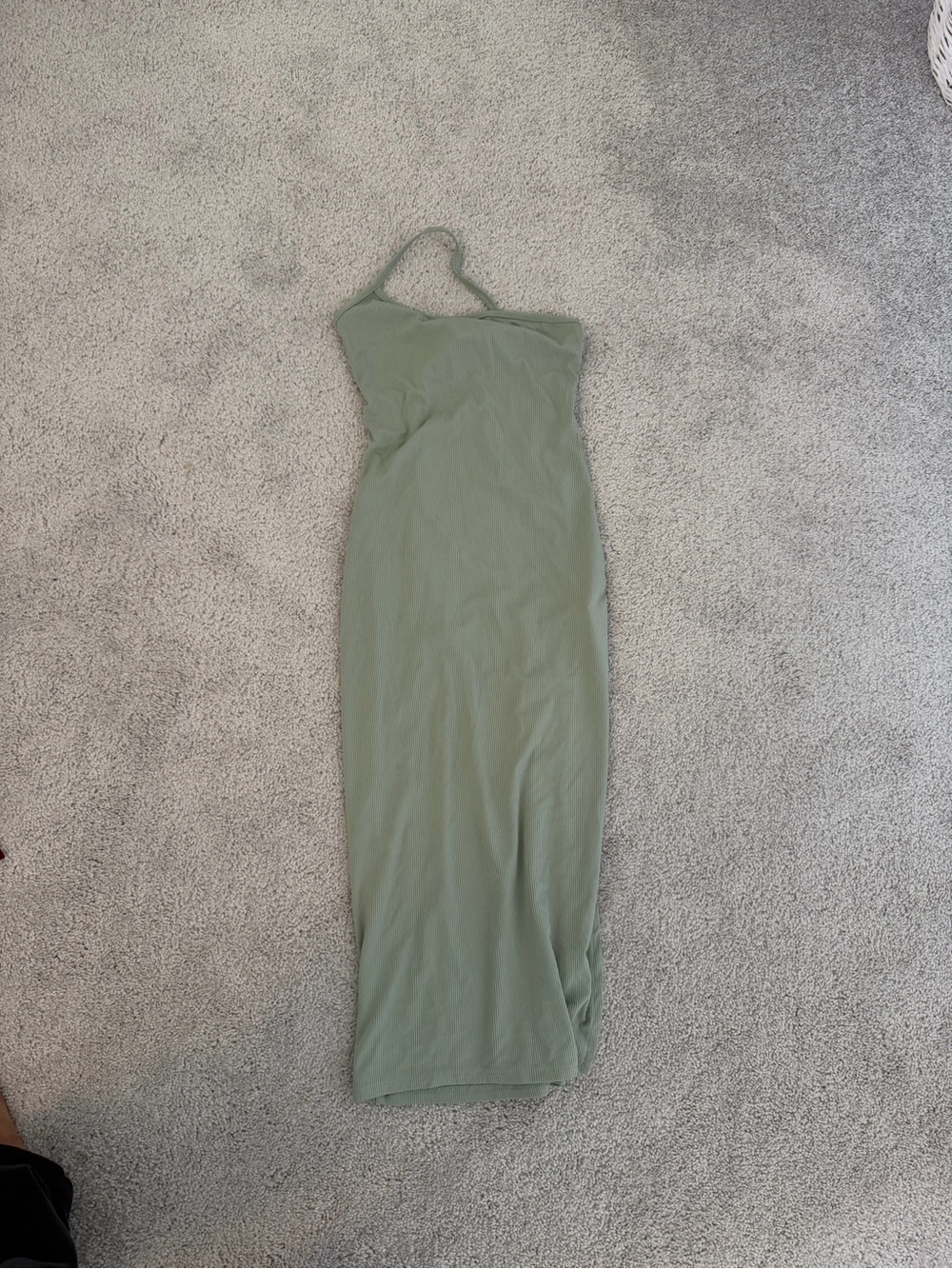 SHEIN Sage One-Shoulder Maxi Dress